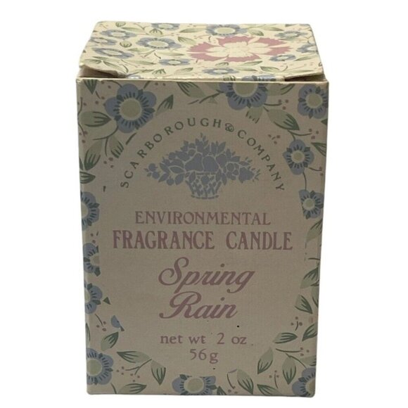Vtg Scarborough & Co SPRING RAIN Fragrance Candle 2 Ounces - Picture 1 of 6